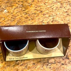 Mini Starbucks espresso cups to use or show.